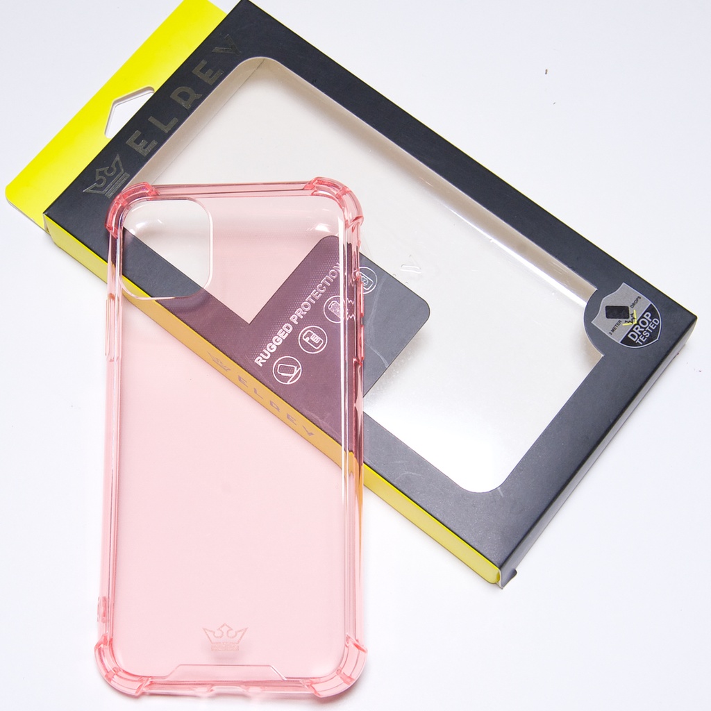 Estuche el rey hard case flexible reforzado iphone 11 pro color rosado