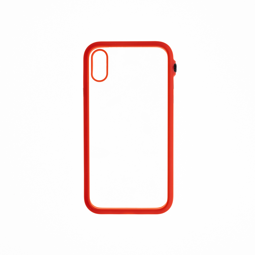Estuche catalyst impact iphone xr transparente de atray marco color rojo
