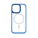 Estuche el rey magsafe con borde iphone 13 pro color transparente / azul