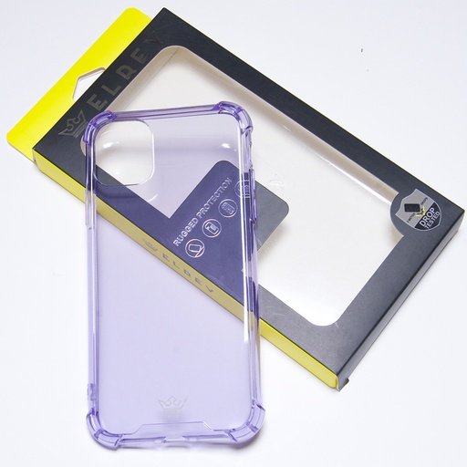 [07-045-011-0039-0134] Estuche el rey hard case flexible reforzado iphone 11 pro color morado