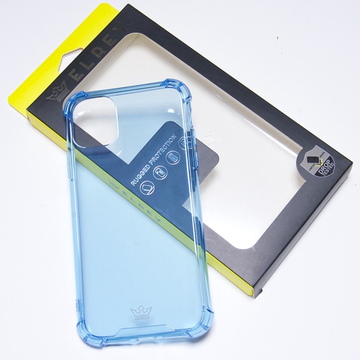 [07-045-011-0040-0059] Estuche el rey hard case flexible reforzado iphone 11 pro max color celeste