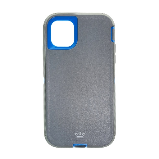 [07-024-011-0004-0095] Estuche el rey defender iphone 11 pro (5.8) color gris / azul