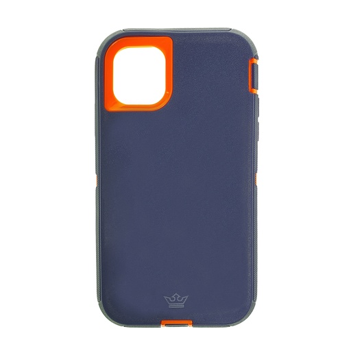 [07-024-011-0003-0033] Estuche el rey defender iphone 11 pro max (6.5) color azul / naranja