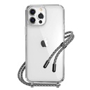estuches straps switcheasy play apple iphone 13 pro max con strap (elegant) color transparente