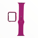 Accesorio el rey pulsera con bumper y protector de pantalla apple watch 38 mm color rojo rosa